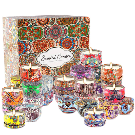 36 Pack Scented Soy Wax Candles Gift Set Home Decor
