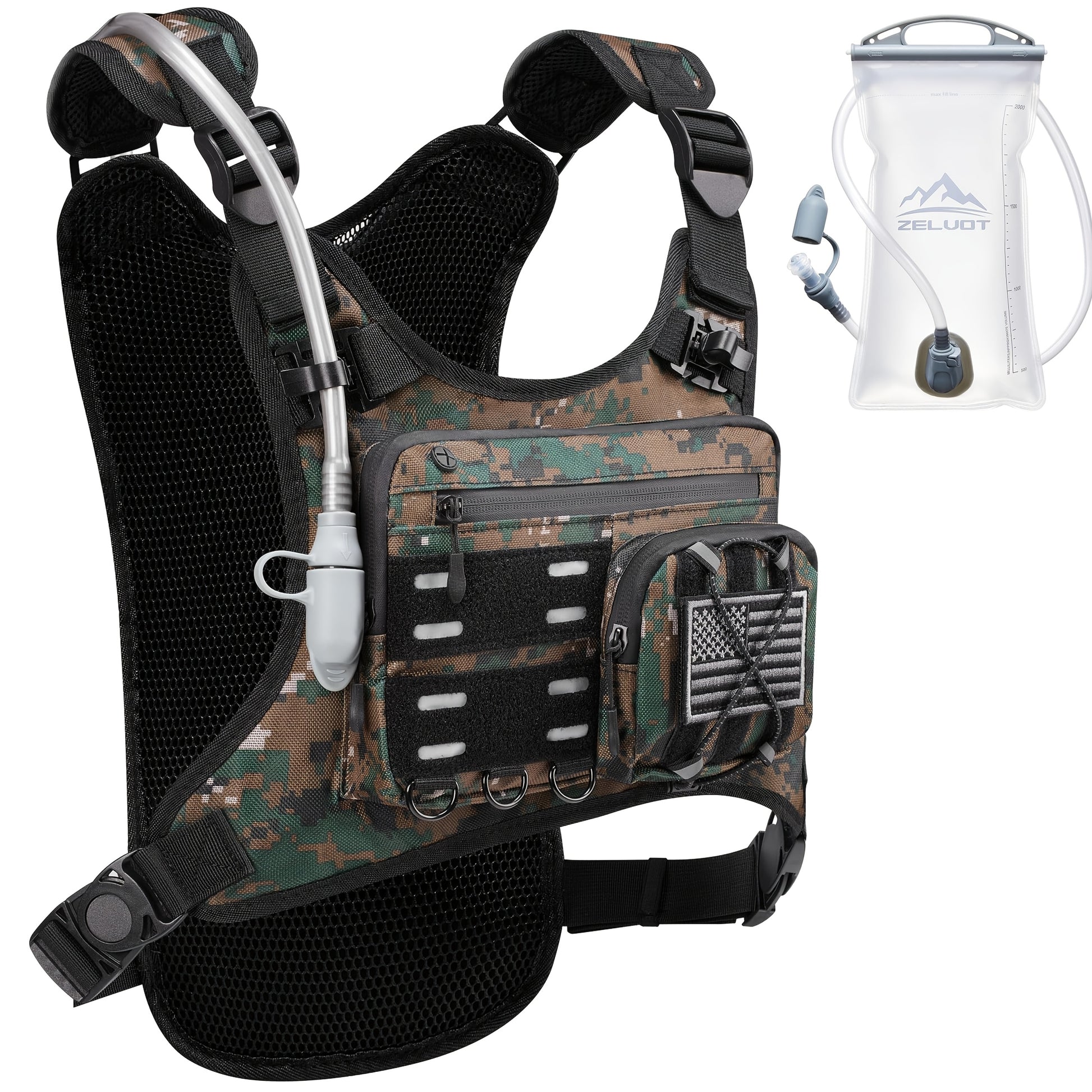 Lightweight Hydration Vest With 2L Bladder For Running - Revitalize Mind Body