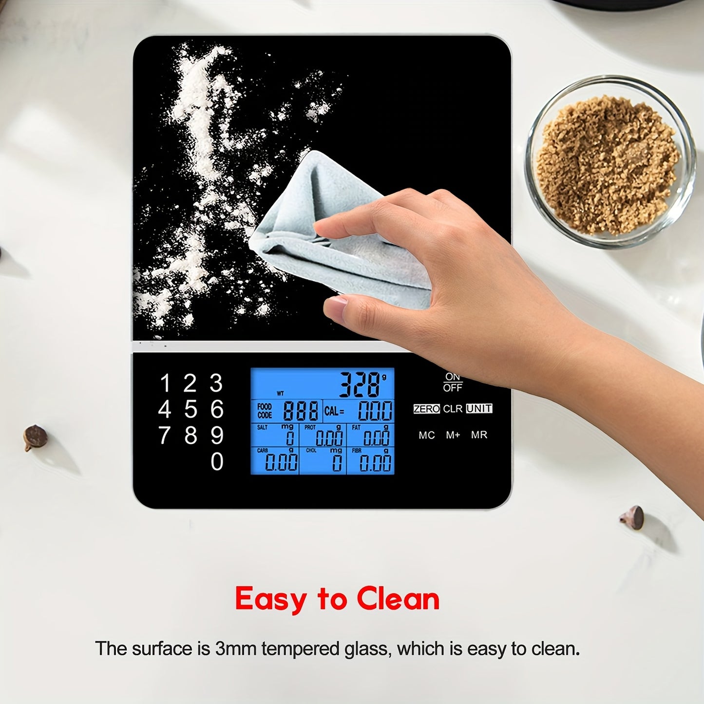 Ataller Digital Food Scale with Nutritional Calculator and Calorie Counter - Revitalize Mind Body