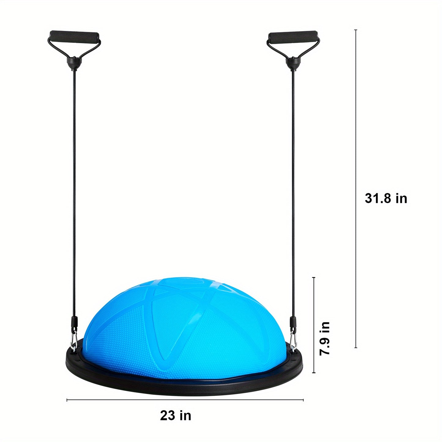 HAPPYBUY Half Exercise Ball Trainer With Bands And Pump - Revitalize Mind Body