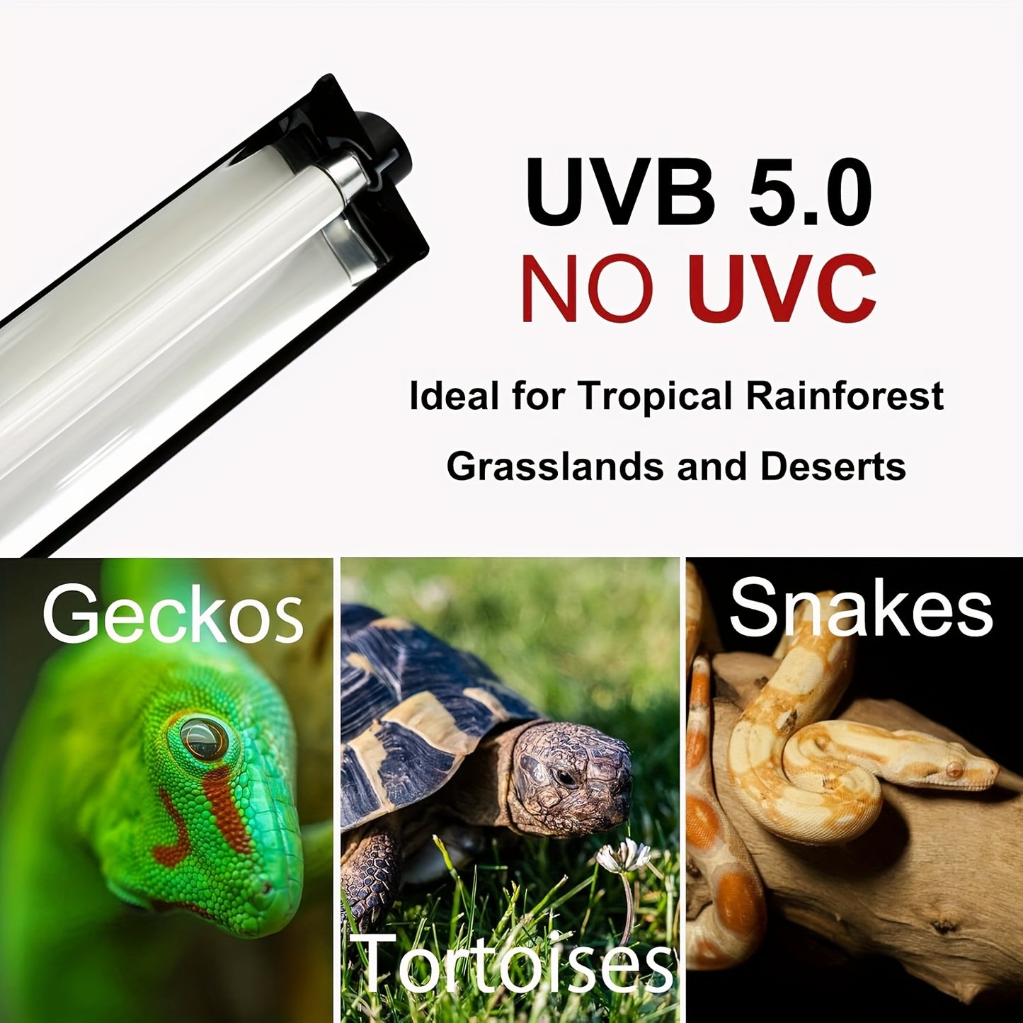 39W T5 UVB Reptile Light Kit ETL Certified With Reflector