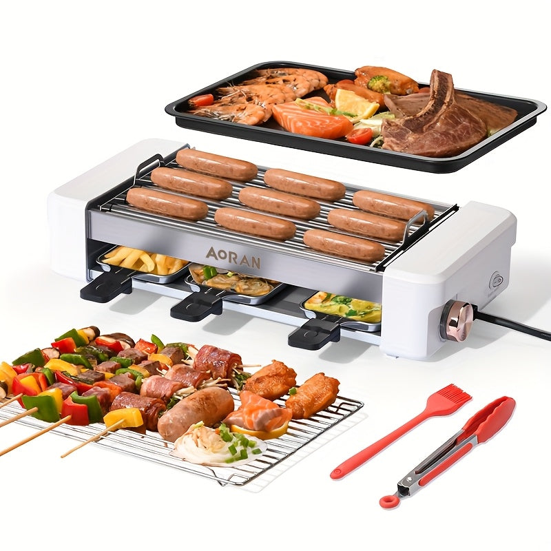 Aoran Stainless Steel Detachable Electric Barbecue Grill With Frying Pan