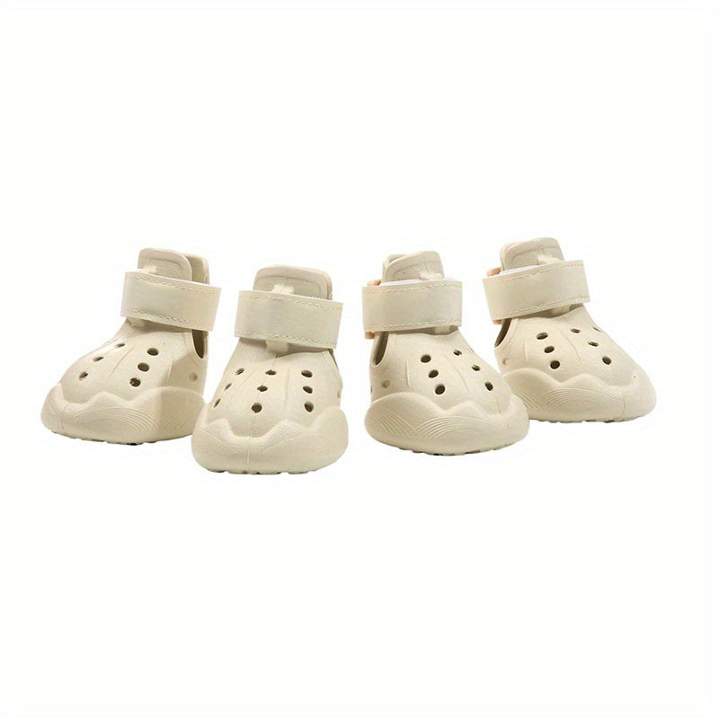 Lightweight Breathable Non Slip Dog Shoes Hook Closure