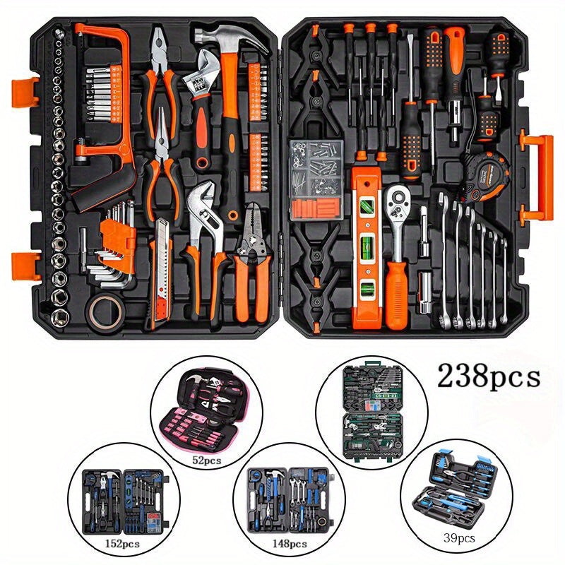 Cartman Car Repair Tool Set 148 Pieces Ratchet Wrench Kit