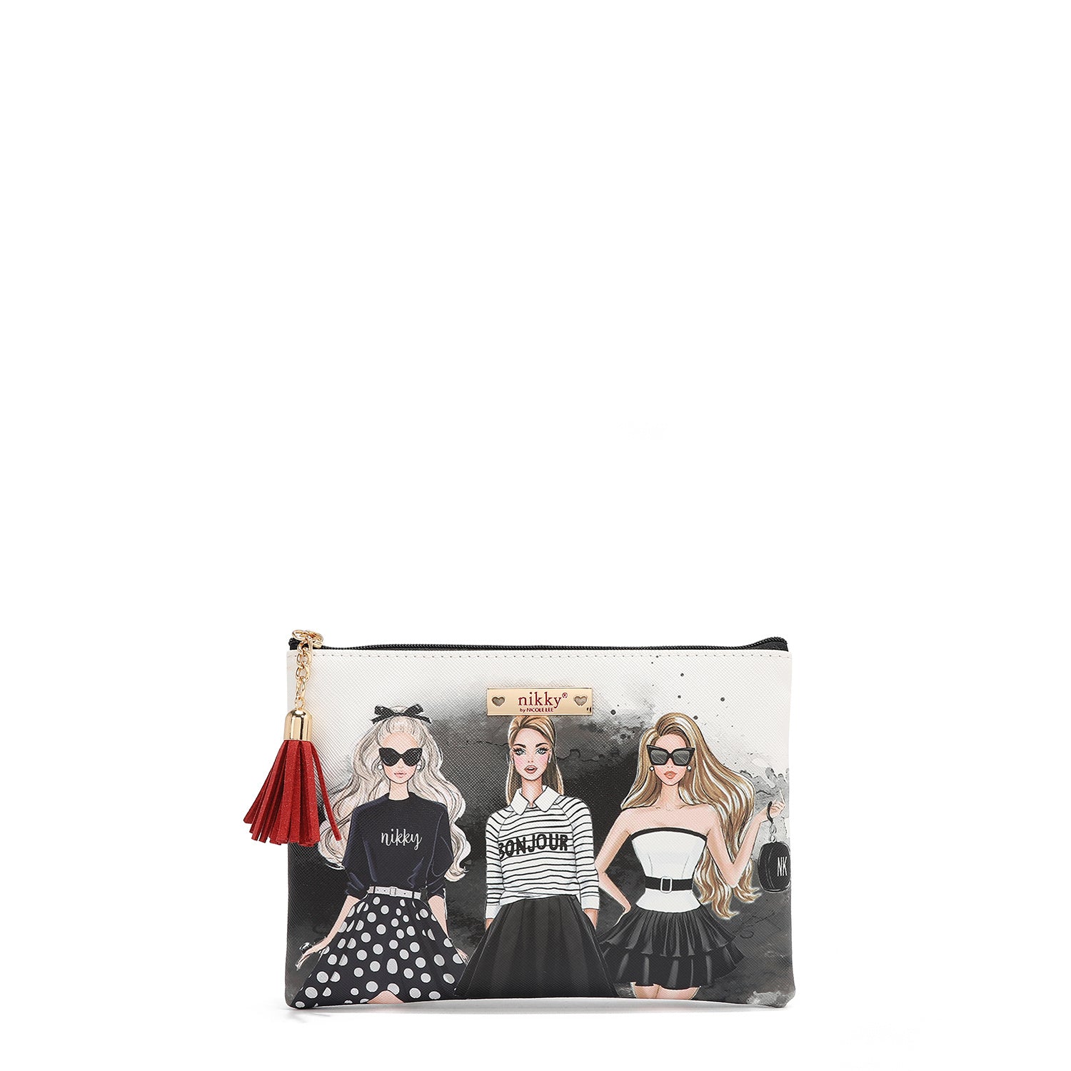 NIKKY Three Piece Gift Set Accessories Pouch Coin Purse Mirror - Revitalize Mind Body