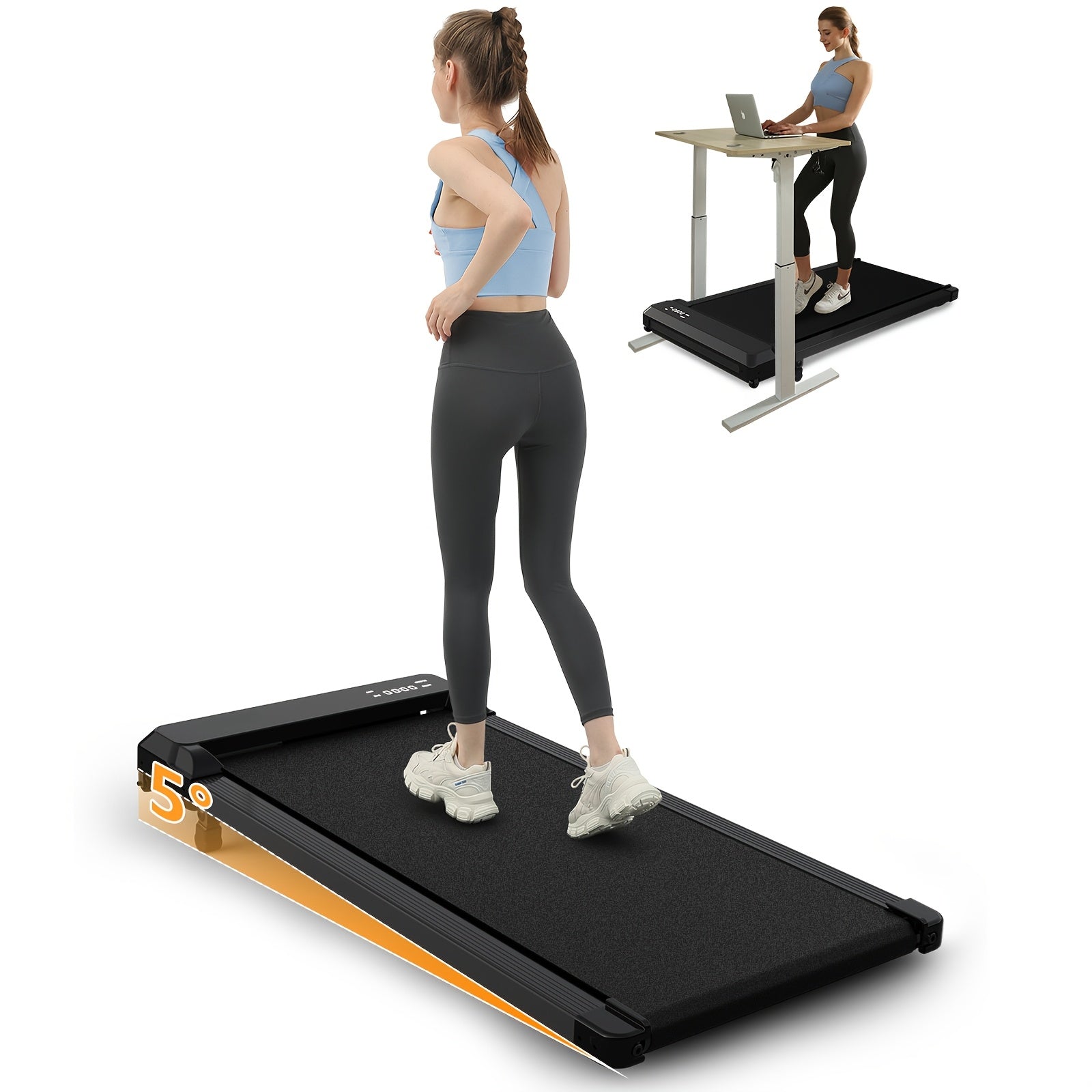 Walking Pad 4in 1 for Walking And Jogging, Under Desk Treadmill for Home Office, Portable Walking Pad Treadmill Under Desk, Desk Treadmill In LED Display, Best for Christmas, Perfect for Thanksgiving - Revitalize Mind Body
