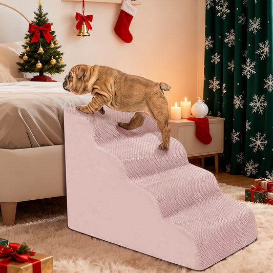 NIUBYA Premier Wide Dog Stairs with Non Slip Bottom