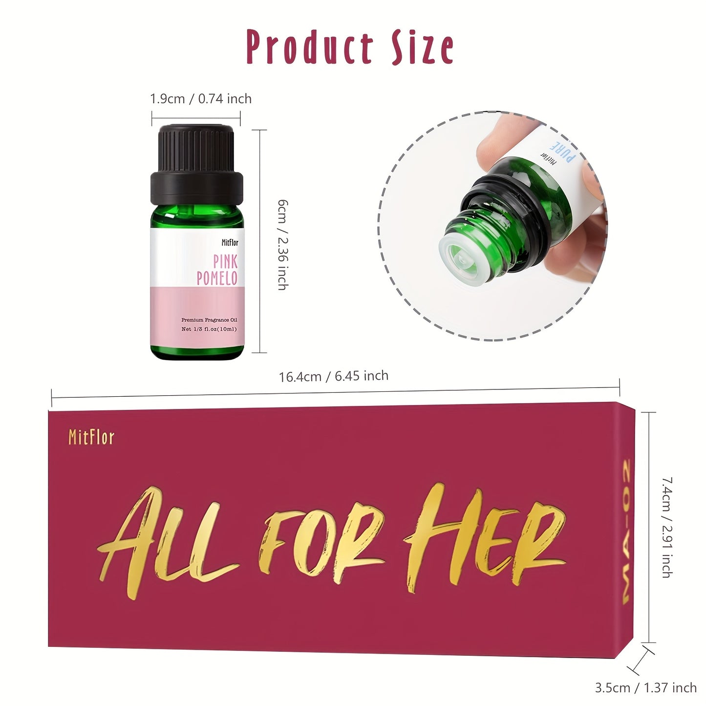 MITFLOR All For Her Essential Oils Set For Perfume - Revitalize Mind Body