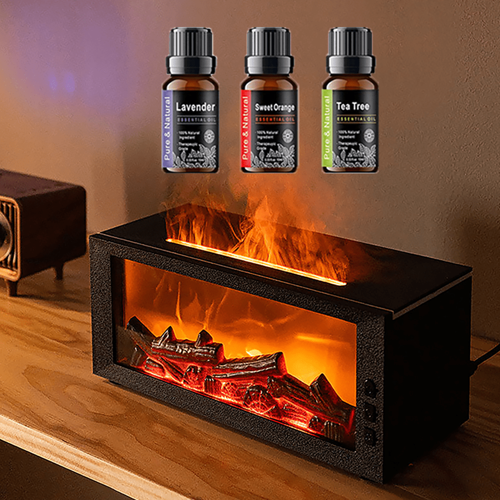 LED Simulated Flame Aromatherapy Diffuser by Unknown Brand