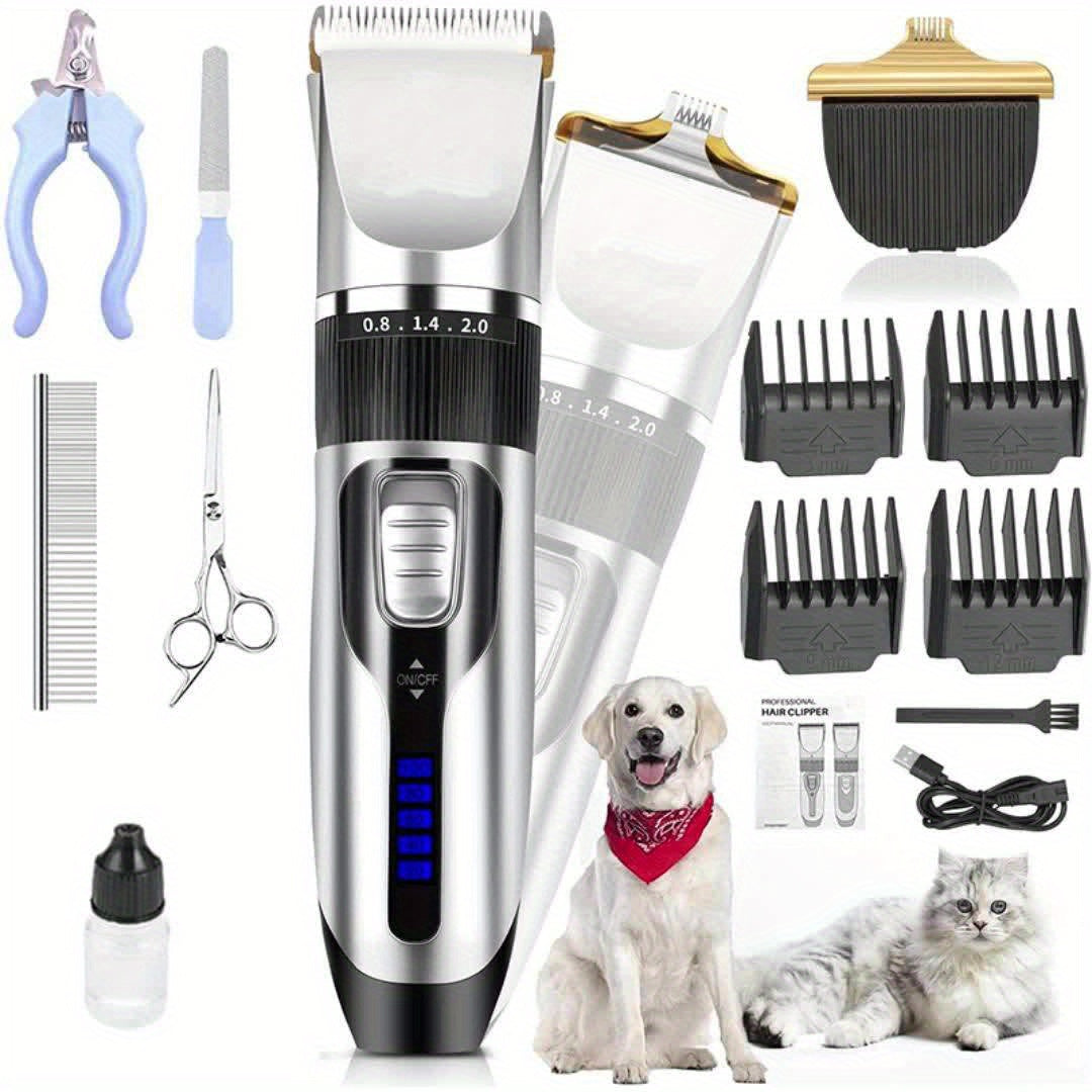 [Electric Pet Hair Trimmer] Cordless Electric Pet Hair Trimmer Set - Quiet, Suitable For Dogs And Cats - Revitalize Mind Body