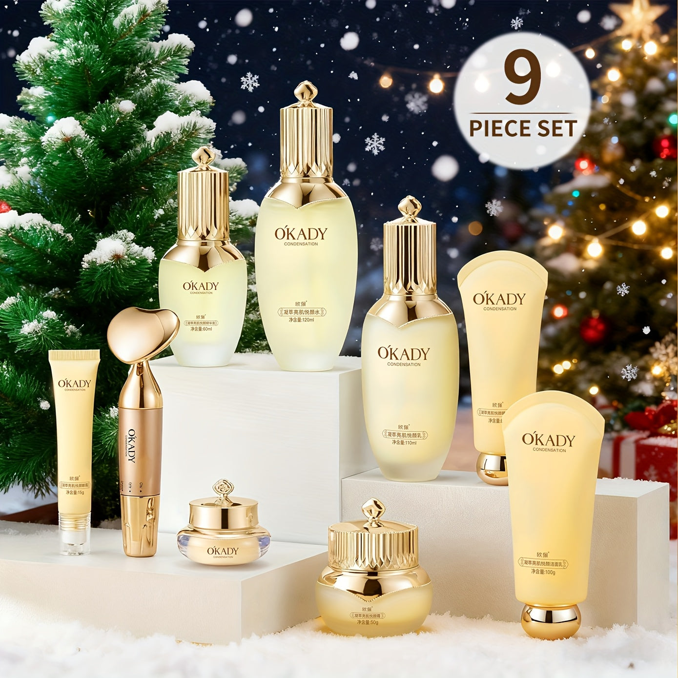 OKADY Ginseng Skincare Set Alcohol Free Hypoallergenic