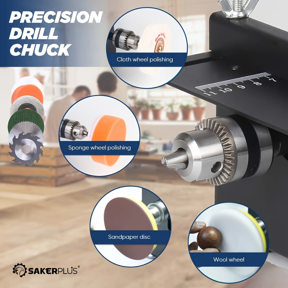 SAKERPLUS Mini Table Saw 110V Desktop Cutter 7 Speeds