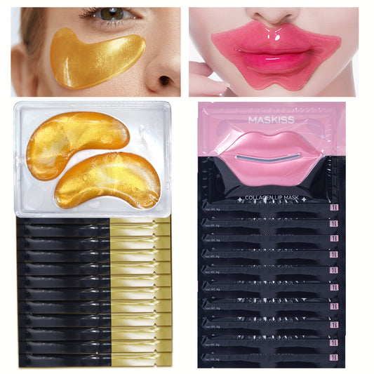 MASKISSE Lip Mask and Golden Eye Mask Set with Collagen