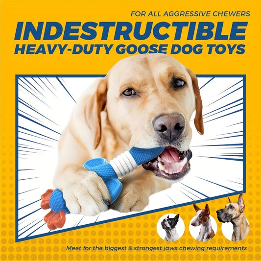 SHARLOVY Nylon Goose Dog Toys For Aggressive Chewers
