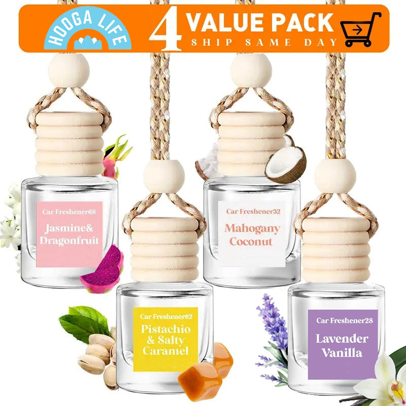 Hoogalife 4 Combo Car Air Fresheners Hanging Diffuser