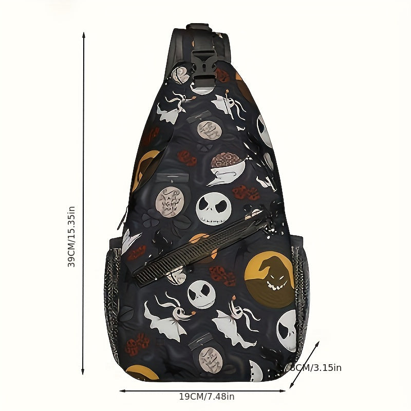 Nightmare Before Christmas Nylon Messenger Bag Large Capacity Anime Theme