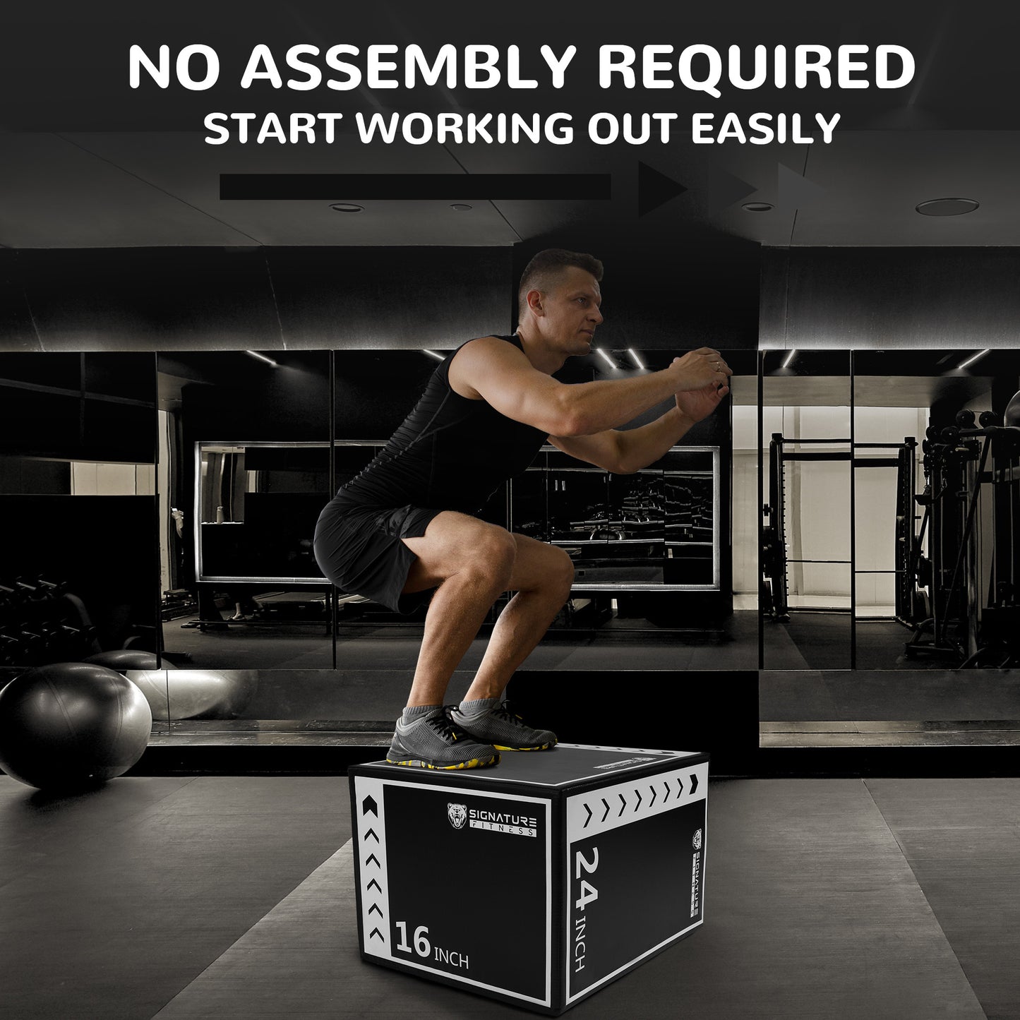 BalanceFrom 3 In 1 Rotatable Plyometric Box Jump Trainer