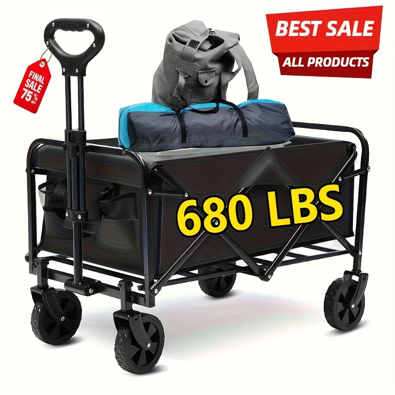 All Terrain Heavy Duty Folding Cart For Outdoor Transport