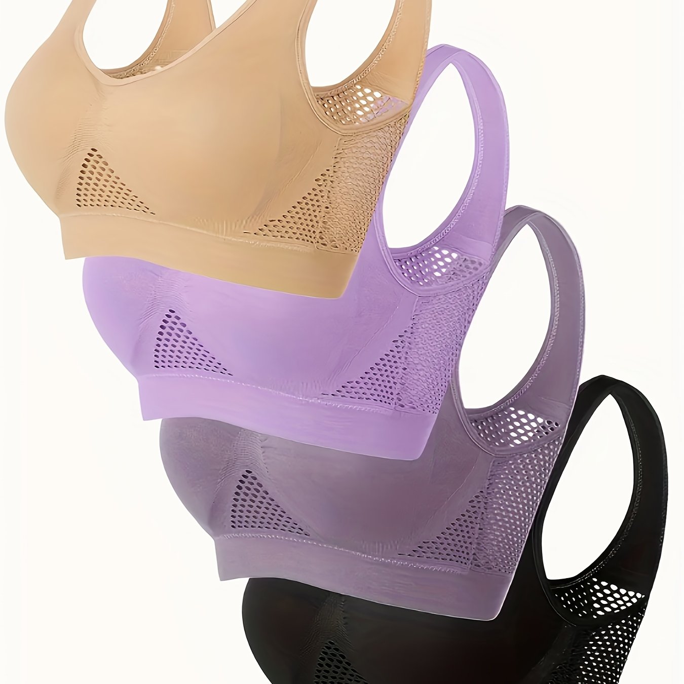 MANNICE Wireless Padded Sports Bras for Yoga and Fitness - Revitalize Mind Body
