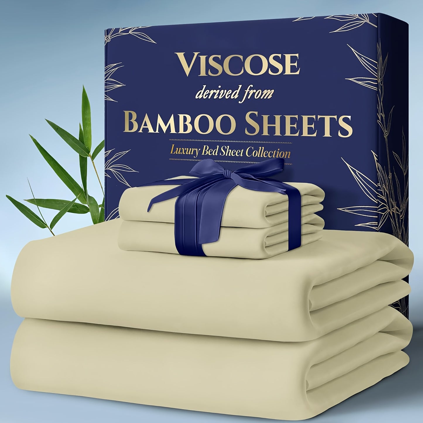 Luxurious Cooling Bamboo Bed Sheets Set Ultra Soft Comfort