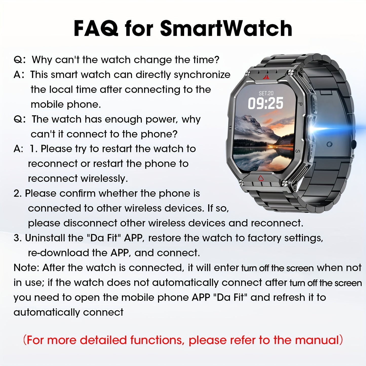 3CLOUDGE Smartwatch Android iPhone With Built In Calling
