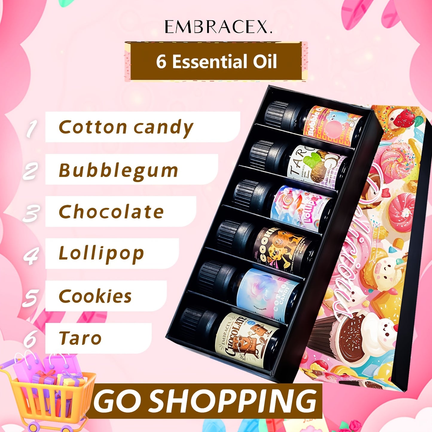 EmbraceX Essential Oil Gift Box Gourmet Fragrance Set