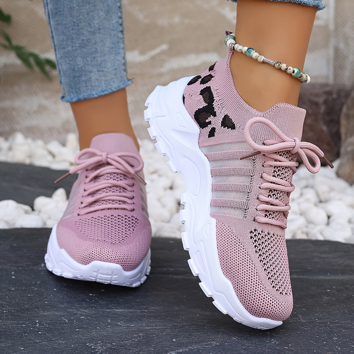 Women's Breathable Mesh Sports Shoes by Lightweight Brand