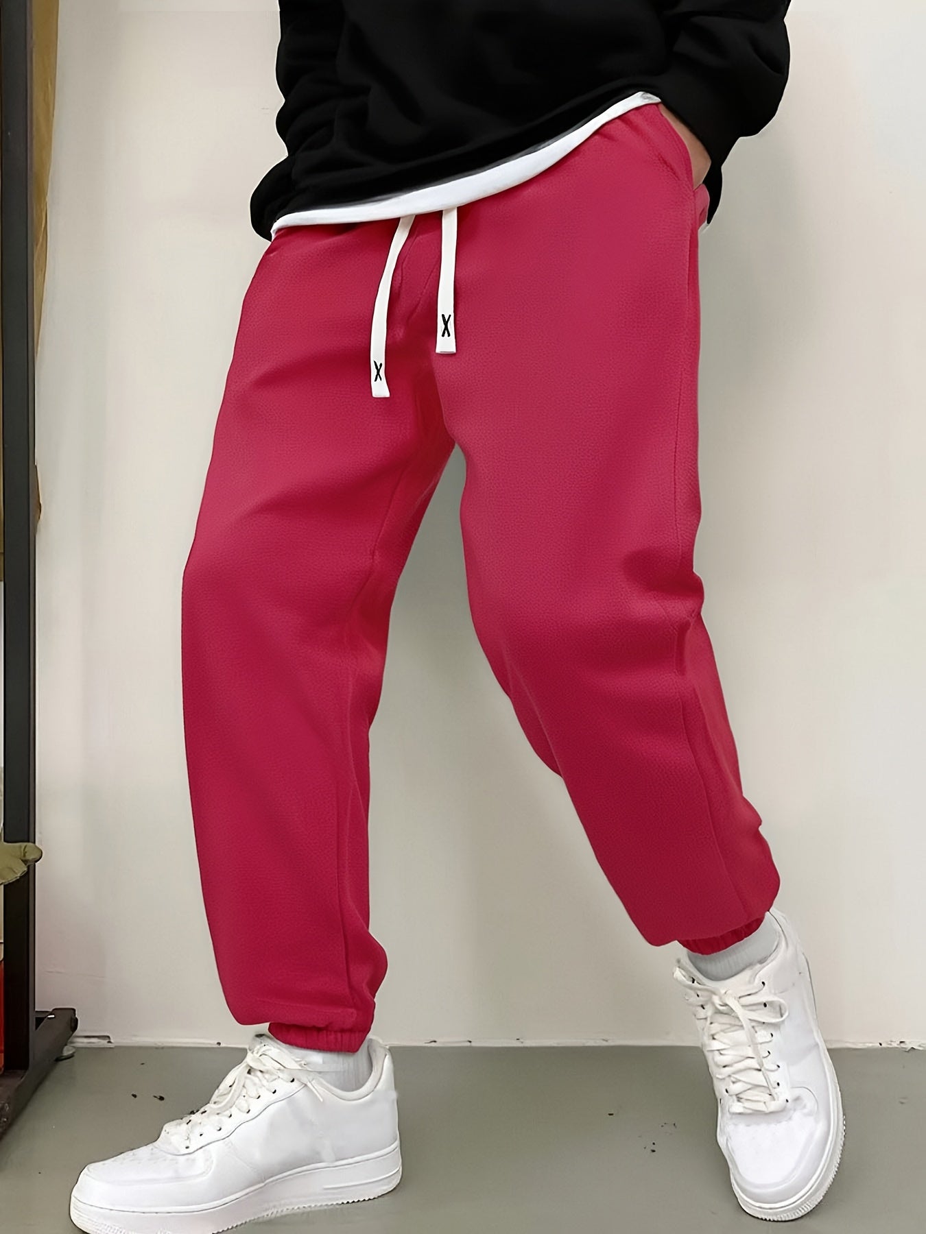 5pcs RANDOM Men'S Casual Jogger Pants-Comfortable Sweatpants For Everyday Wear, Workout, Or Lounging-Trendy Elastic Waistband With Drawstring, Pockets, Durable-Breathable Fabric-Perfect For Gym, Running, Or Casual Outings-Ava - Revitalize Mind Body
