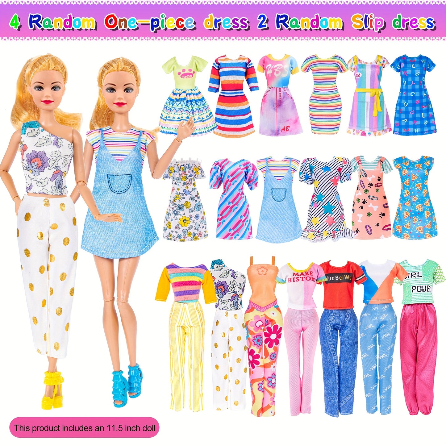 EBUDDY Fashion Doll Closet Set With Dress Up Accessories