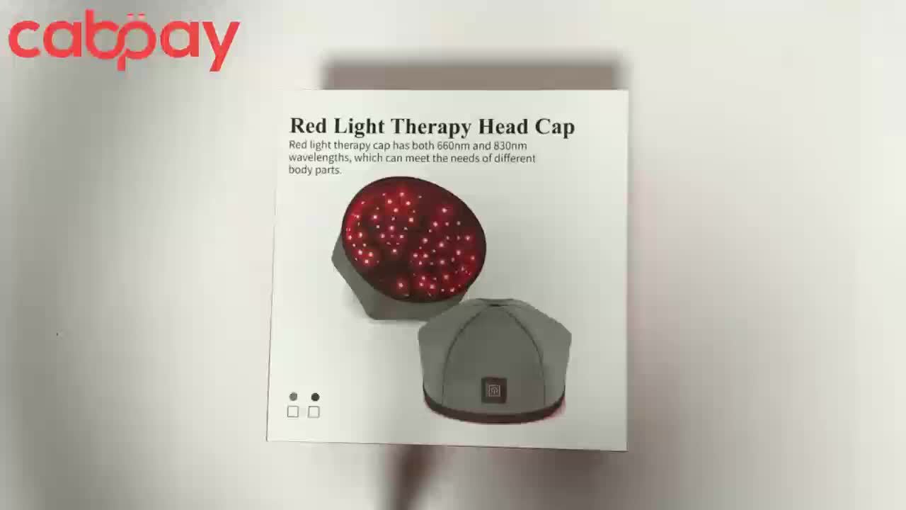 CABPAY Red Light Therapy Cap 660nm 830nm Infrared 120LED