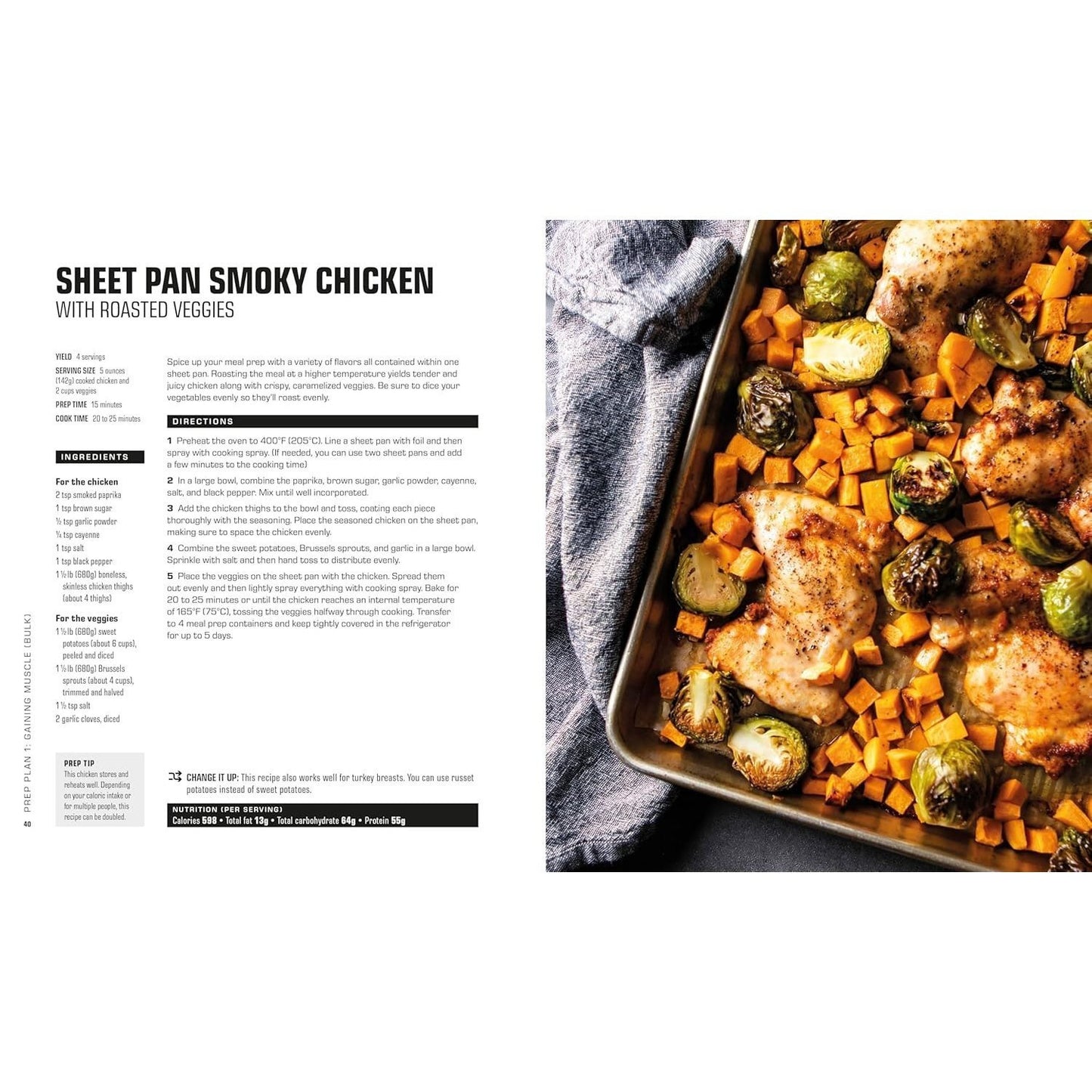 DK Publishing The Bodybuilder's Meal Prep Cookbook