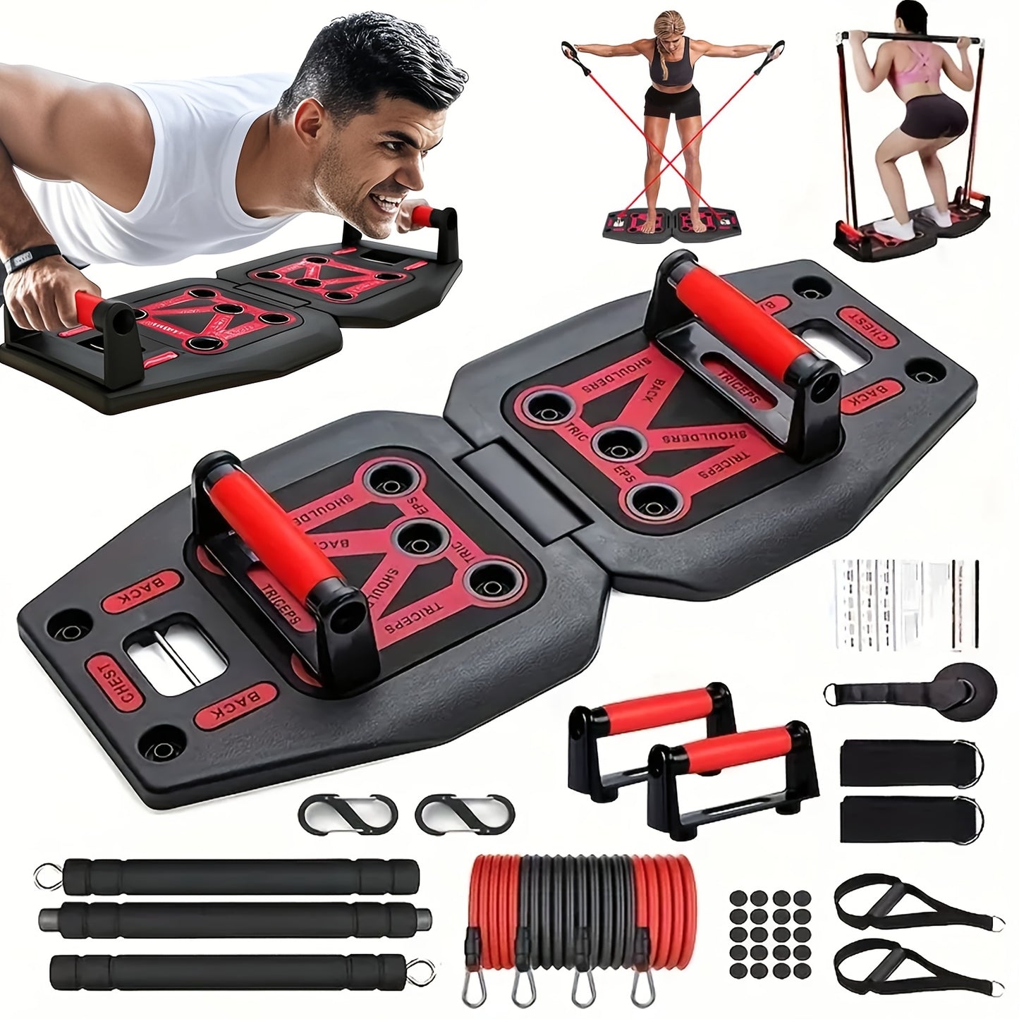 Revitalize Mind Body 9 In 1 PushUpBoard FitnessEquipmentKit
