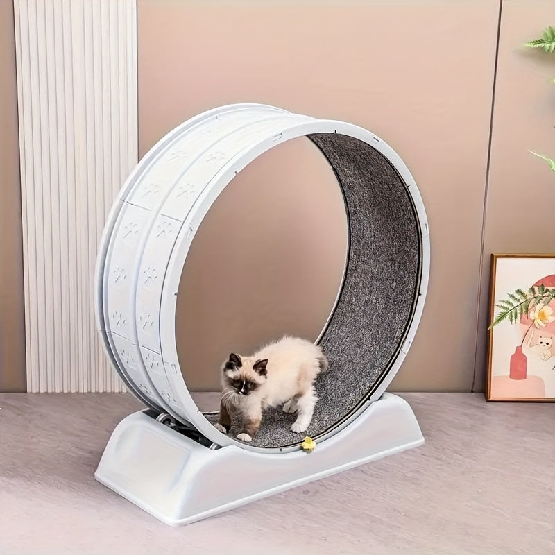 Quiet Cat Treadmill - Animal Print, Non-Electric Exercise Roller For Cats & Small Dogs, Without Battery - Revitalize Mind Body