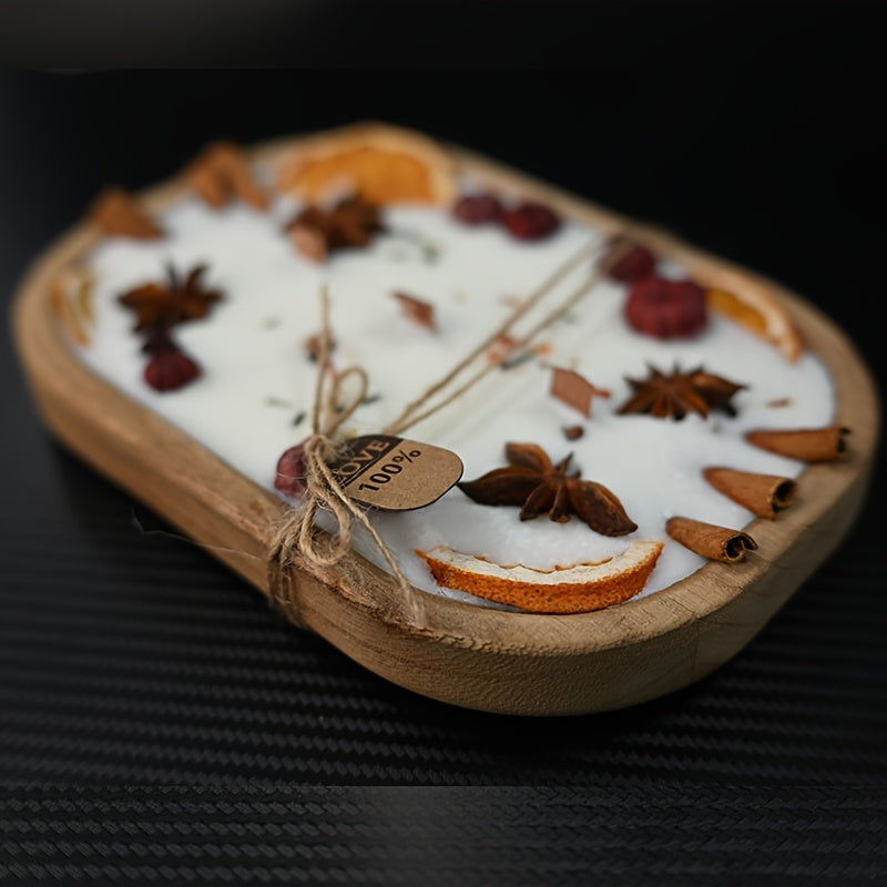 Elegant Soy Wax Candle In Boat Shaped Container Luxury