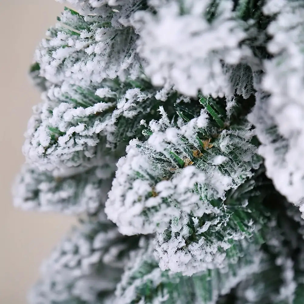 Snow Scene Christmas Wreath White Cedar Artificial Frost