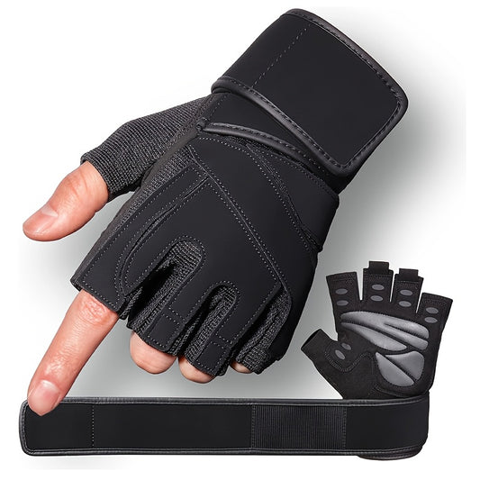 Protective Sports Gloves With Wrist Strap For Cycling