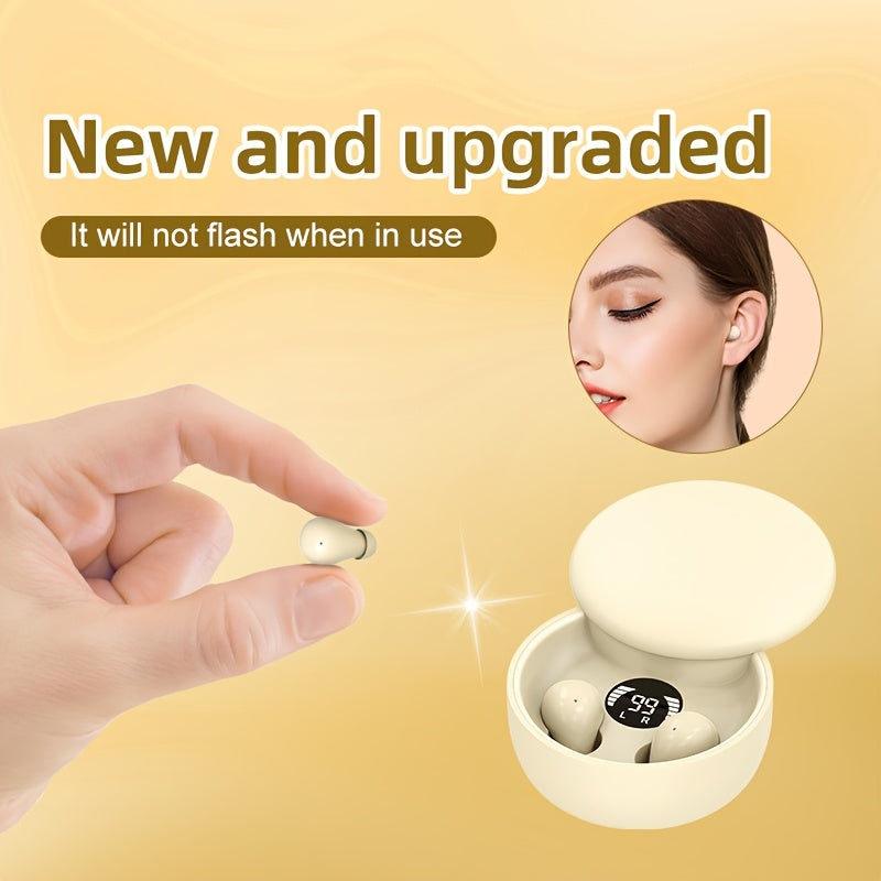 Invisible Sleep Earphones Ultra Thin Wireless Bluetooth With Noise Reduction
