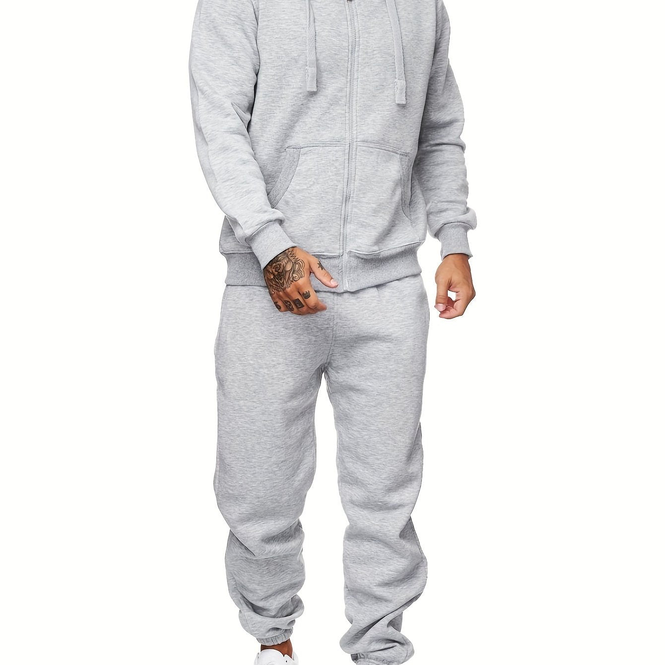 Sweatsuits For Men 2pcs Sets Men'S Tracksuit Set Leisure Suits Sweat Jackets Athletic Jogging Suits Casual Outfits - Revitalize Mind Body