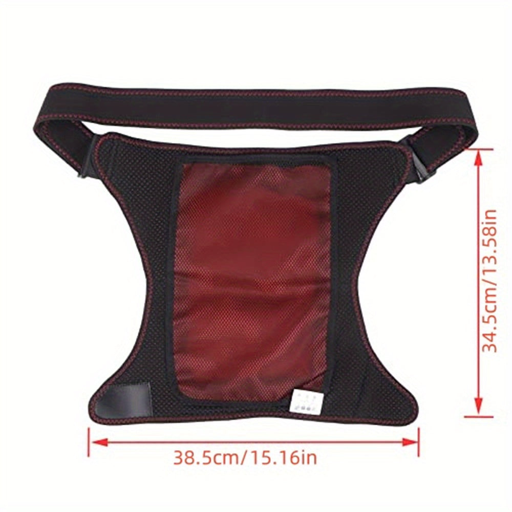 [Heated Hip Support] 3 Massagers Heated Hip Joint Support | USB Electric Heating Hip Joint Support with Vibration and Heating Settings - Revitalize Mind Body