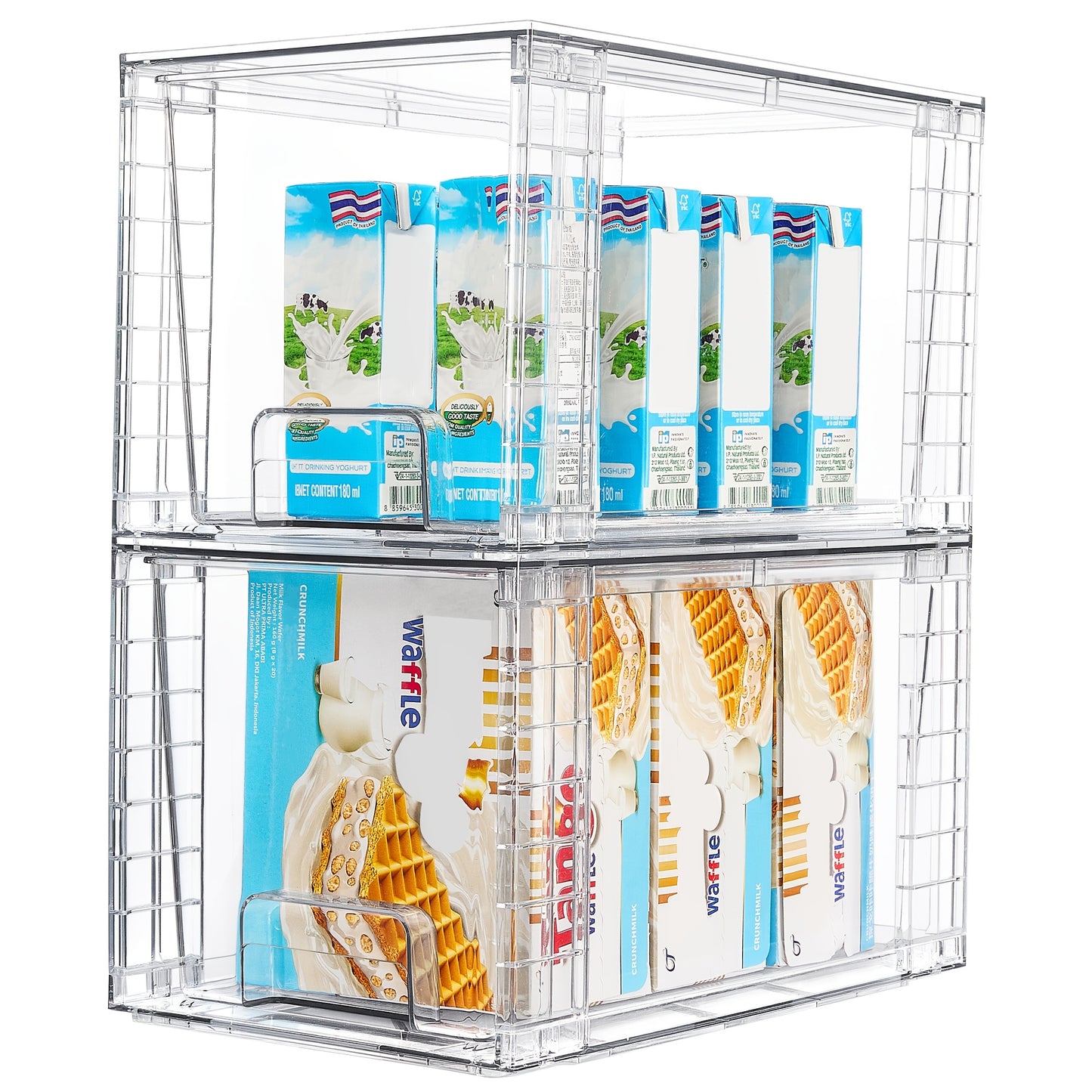 Large Stackable Clear Acrylic Food Storage Containers