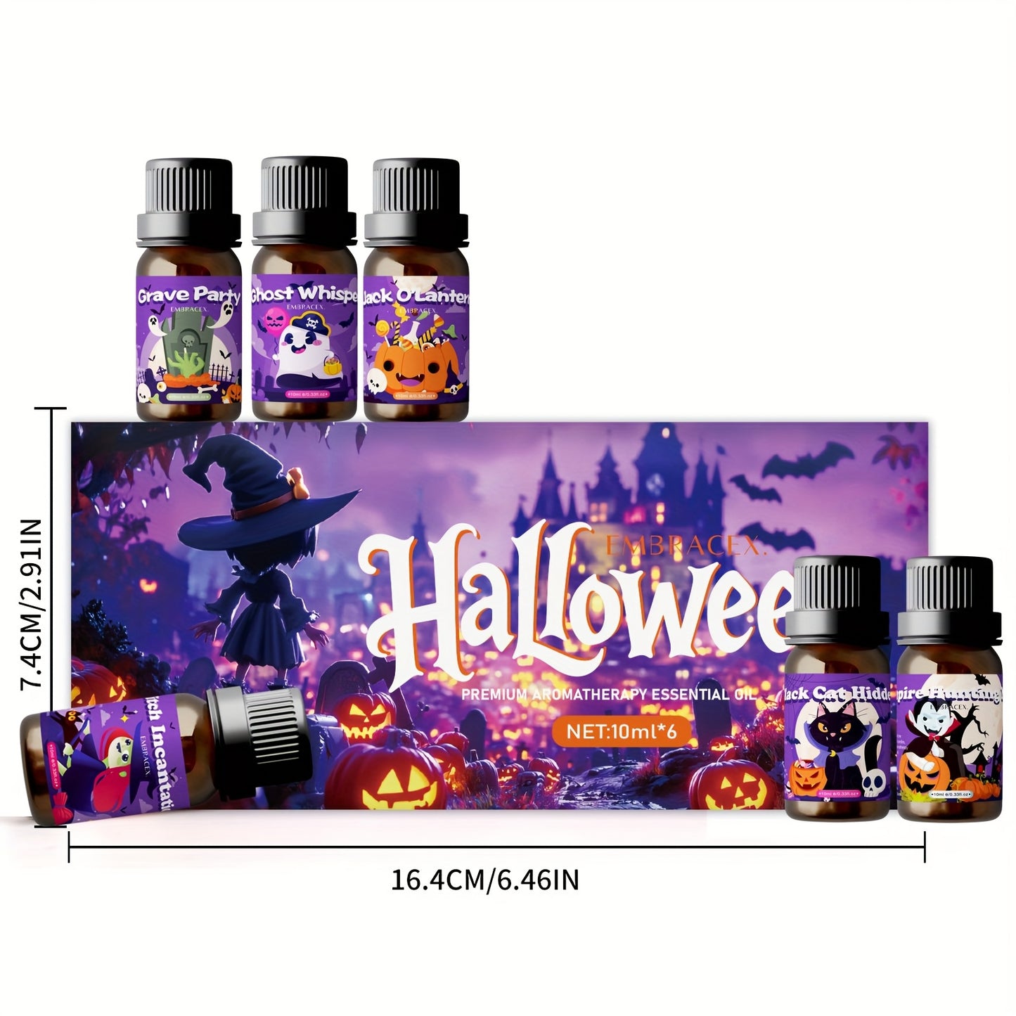 Embracex Halloween Essential Oil Gift Box Aroma Diffuser