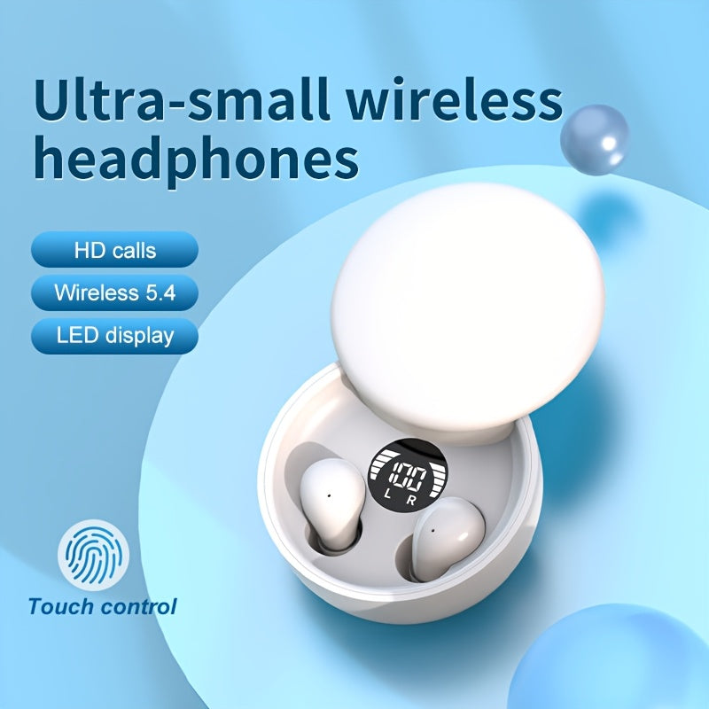 Invisible Sleep Earphones Ultra Thin Wireless Bluetooth With Noise Reduction