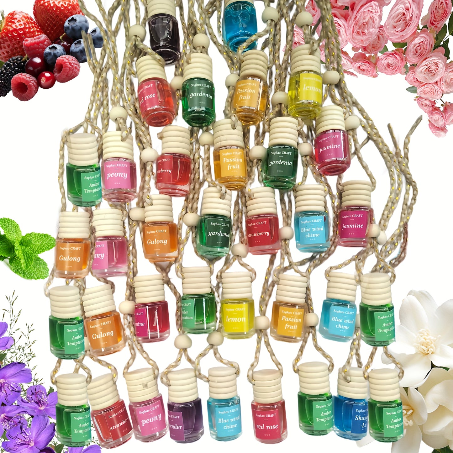 Teakwood Car Air Freshener Long Lasting Diffuser Scent