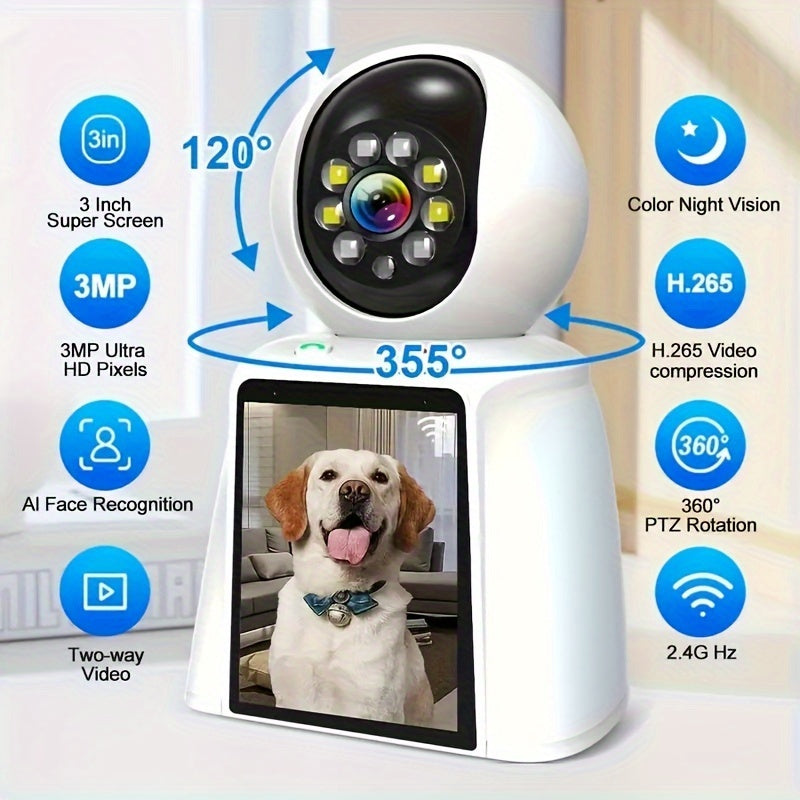 Pet Camera Smart Home Security With 2 Way Talk Indoor