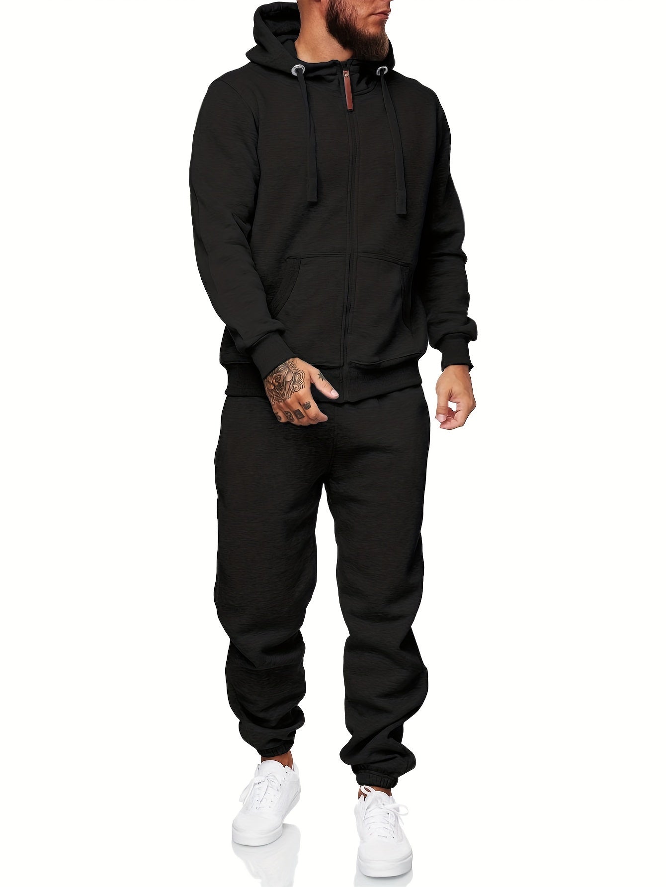 Sweatsuits For Men 2pcs Sets Men'S Tracksuit Set Leisure Suits Sweat Jackets Athletic Jogging Suits Casual Outfits - Revitalize Mind Body