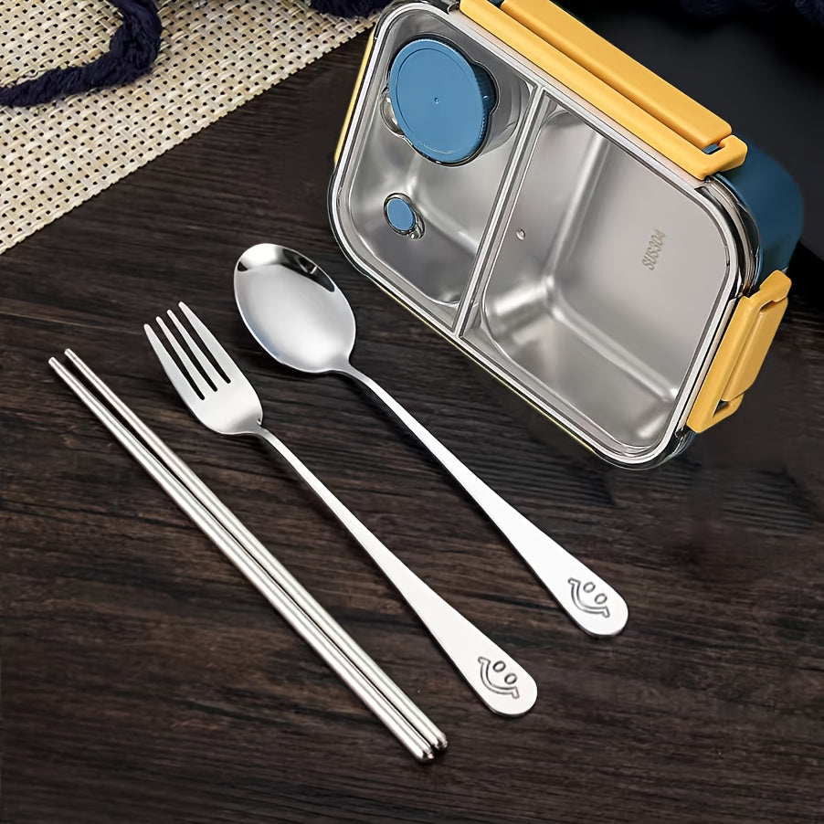 Leak-Proof 3-Layer Bento Box Set With Lid Tableware Microwave Safe - Revitalize Mind Body