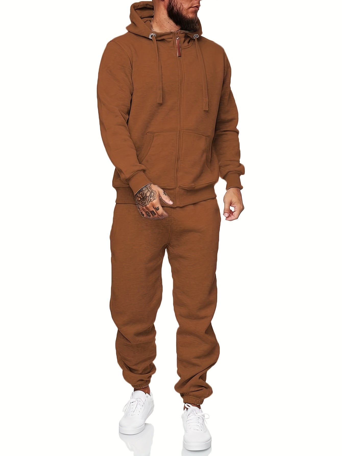 Sweatsuits For Men 2pcs Sets Men'S Tracksuit Set Leisure Suits Sweat Jackets Athletic Jogging Suits Casual Outfits - Revitalize Mind Body