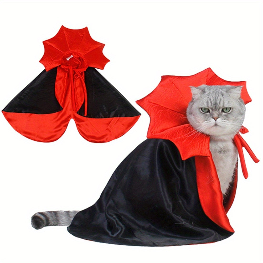 Halloween Pet Vampire Cloak Costume For Cats And Dogs