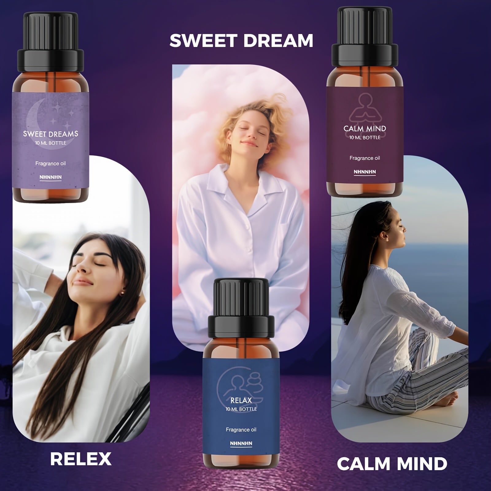 Essential Oils Set for Diffuser Relaxation and Aromatherapy Bliss - Revitalize Mind Body