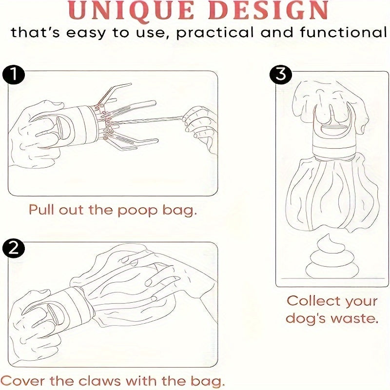 Portable Pet Poop Scooper with Built-in Bag Dispenser - Revitalize Mind Body